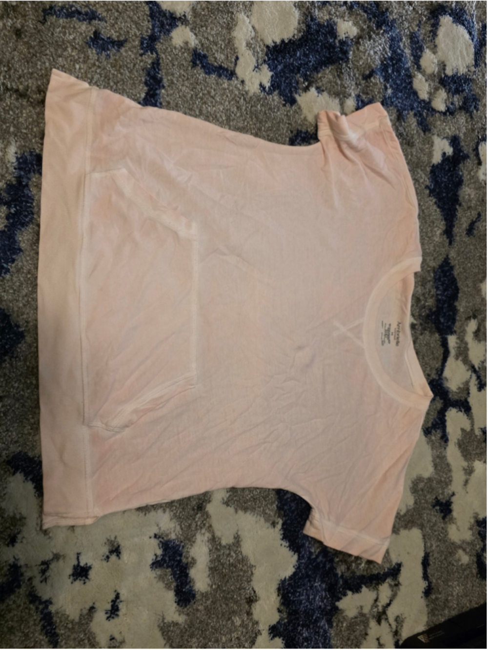 Women's Ambrielle Pajama Top Size M Pink Short Sleeve Sleepwear